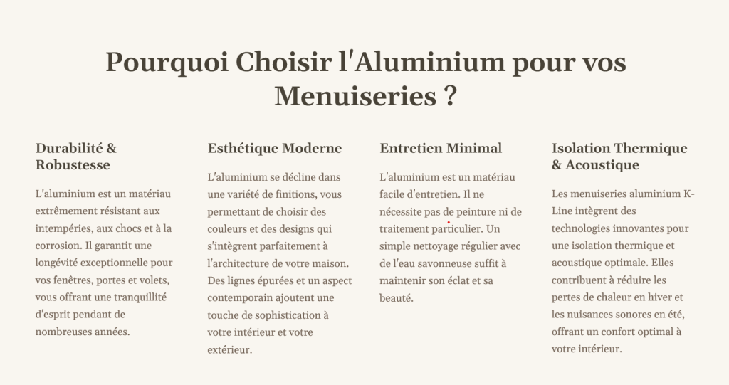 Menuiserie aluminium Fenetres aluminium K Line Portes aluminium K Line Coulissants aluminium K Line Fabrication francaise Sur mesure Isolation thermique Design saint rem