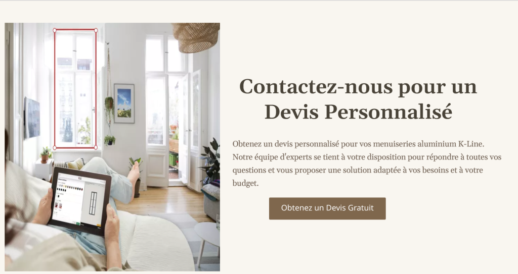 Menuiserie aluminium Fenetres aluminium K Line Portes aluminium K Line Coulissants aluminium K Line Fabrication francaise Sur mesure Isolation thermique Lancon de prov