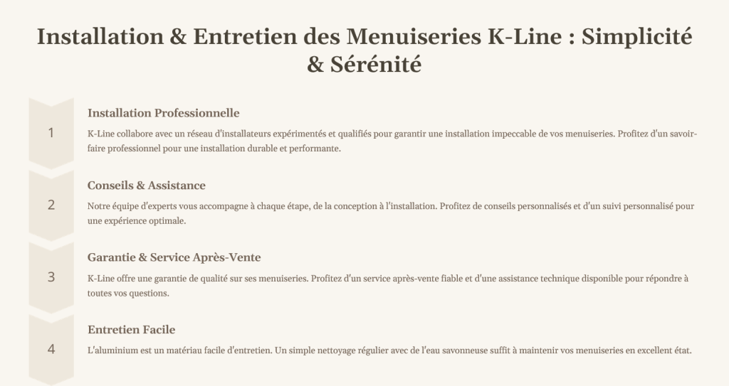 Menuiserie aluminium Fenetres aluminium K Line Portes aluminium K Line Coulissants aluminium K Line Fabrication francaise Sur mesure Isolation thermique fare les Olivier